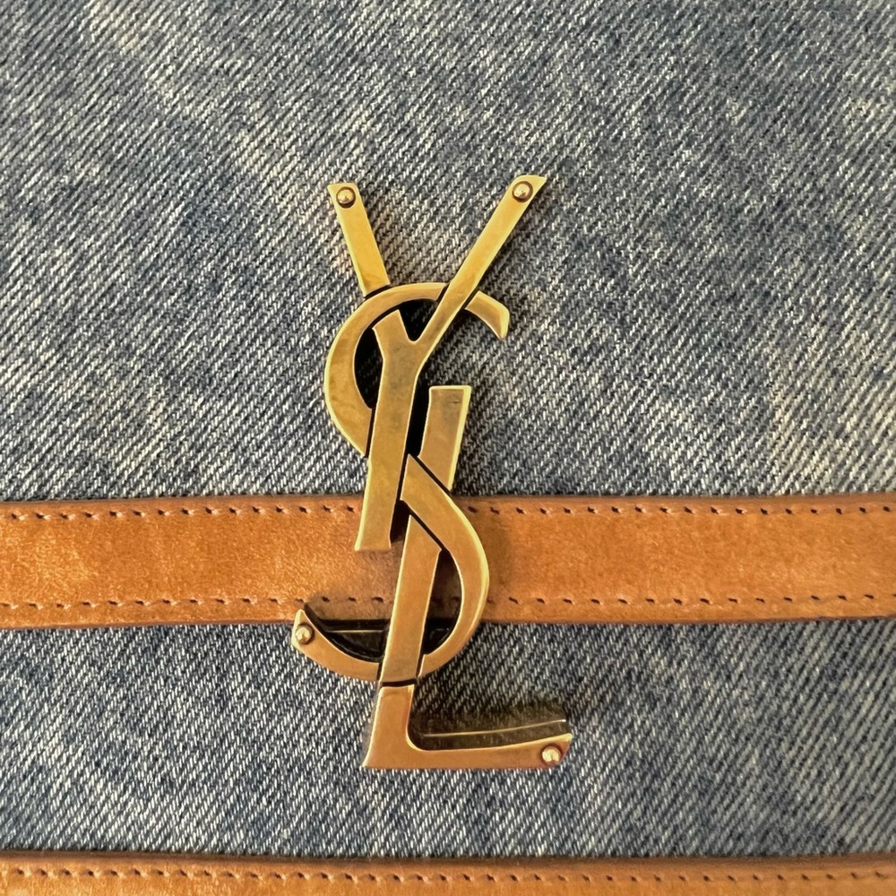 SOLD❌Saint Laurent denim solferino bag - Picture 3 of 8